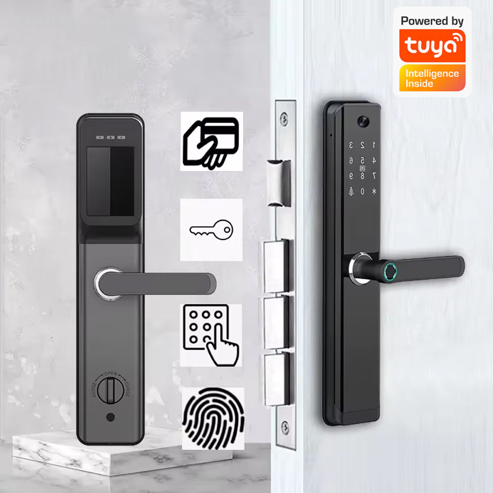 DESE07 Big 3D Face Camera Smart Entry Door Lock
