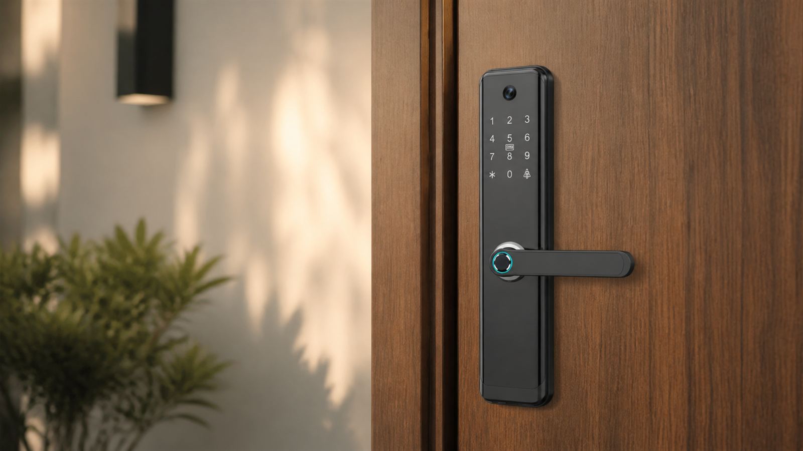 DESE07 Big 3D Face Camera Smart Entry Door Lock