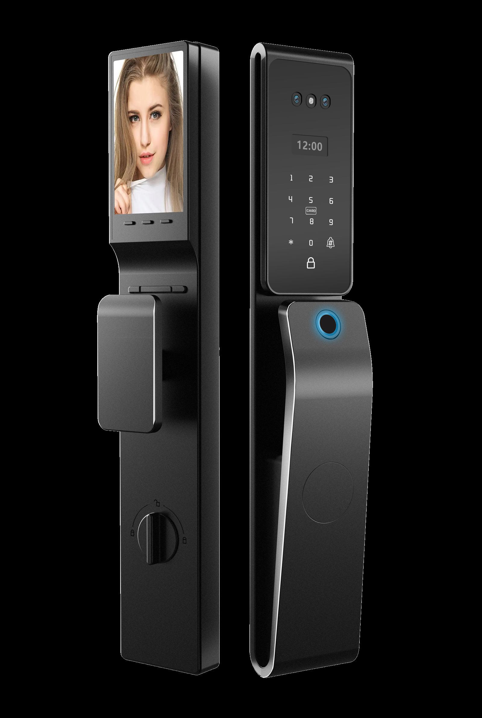 DESF01 Premium 3D Recognition Smart Locks — Matte Black