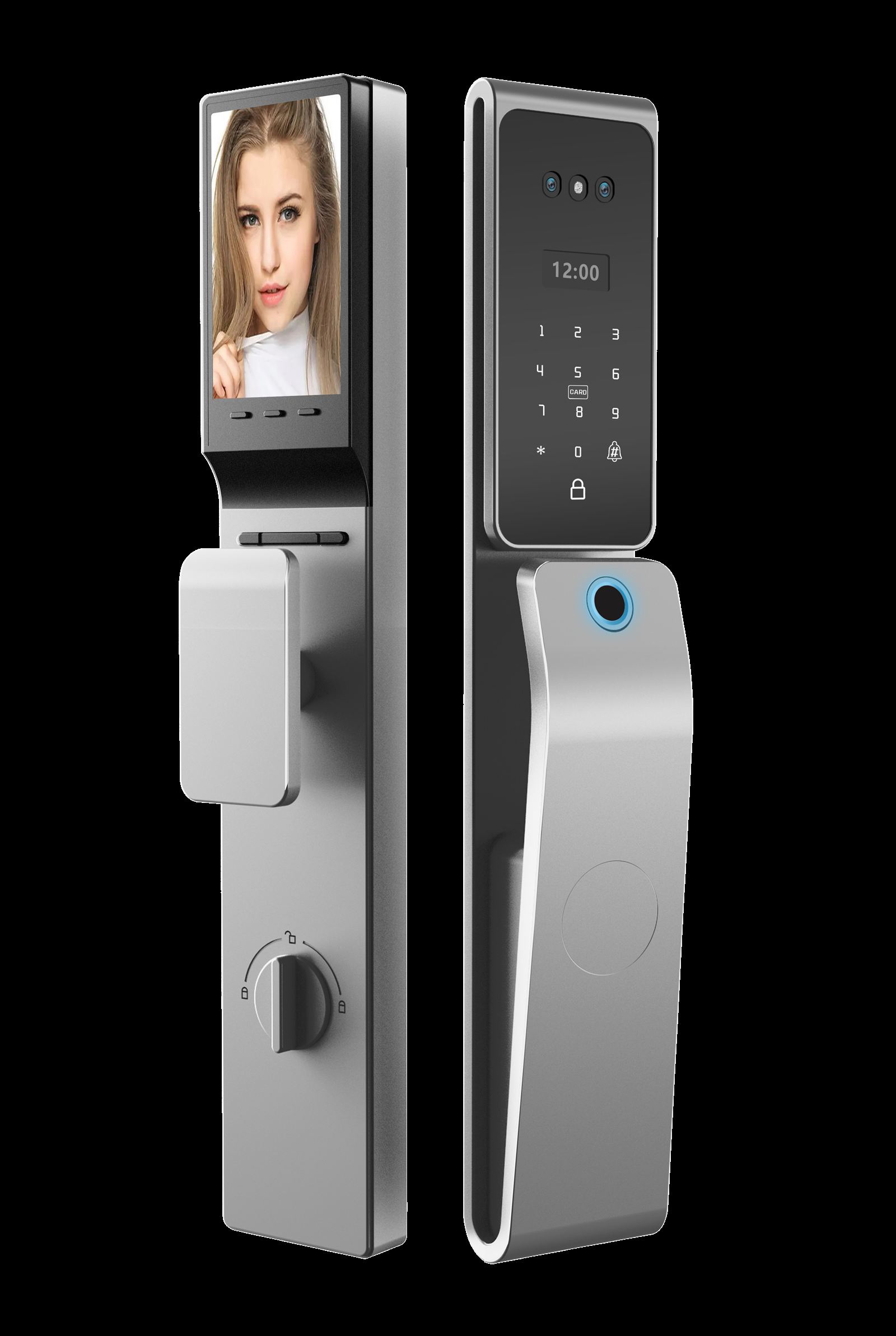 DESF01 Premium 3D Recognition Smart Locks — Grey