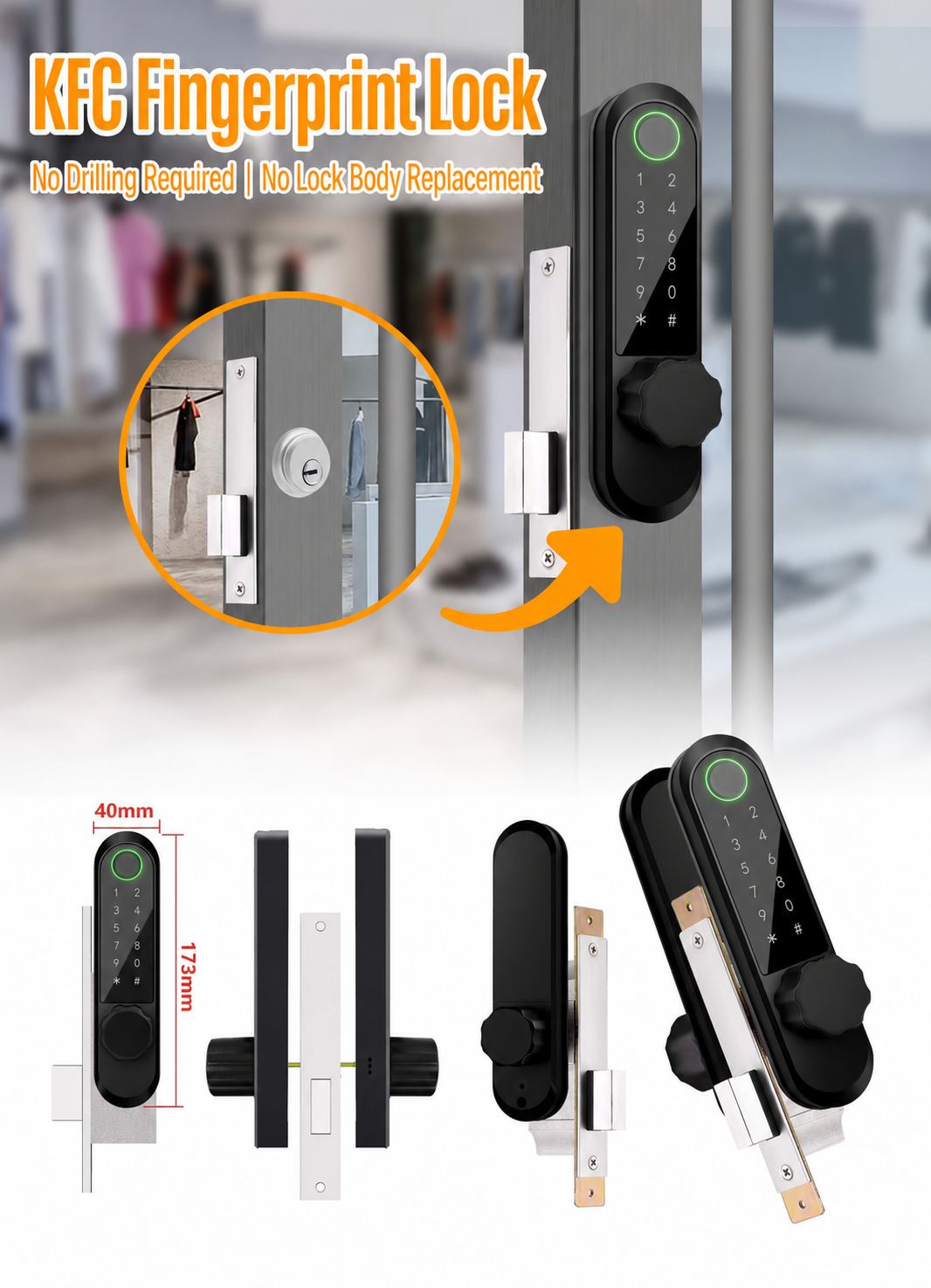 DESO04 aluminum door installation — Decoresmart